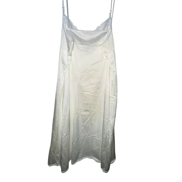 Vintage Vassarette Ivory Lace Trim Nylon Full Slip Dress Size 44 Adjustable Stra - Picture 6 of 8